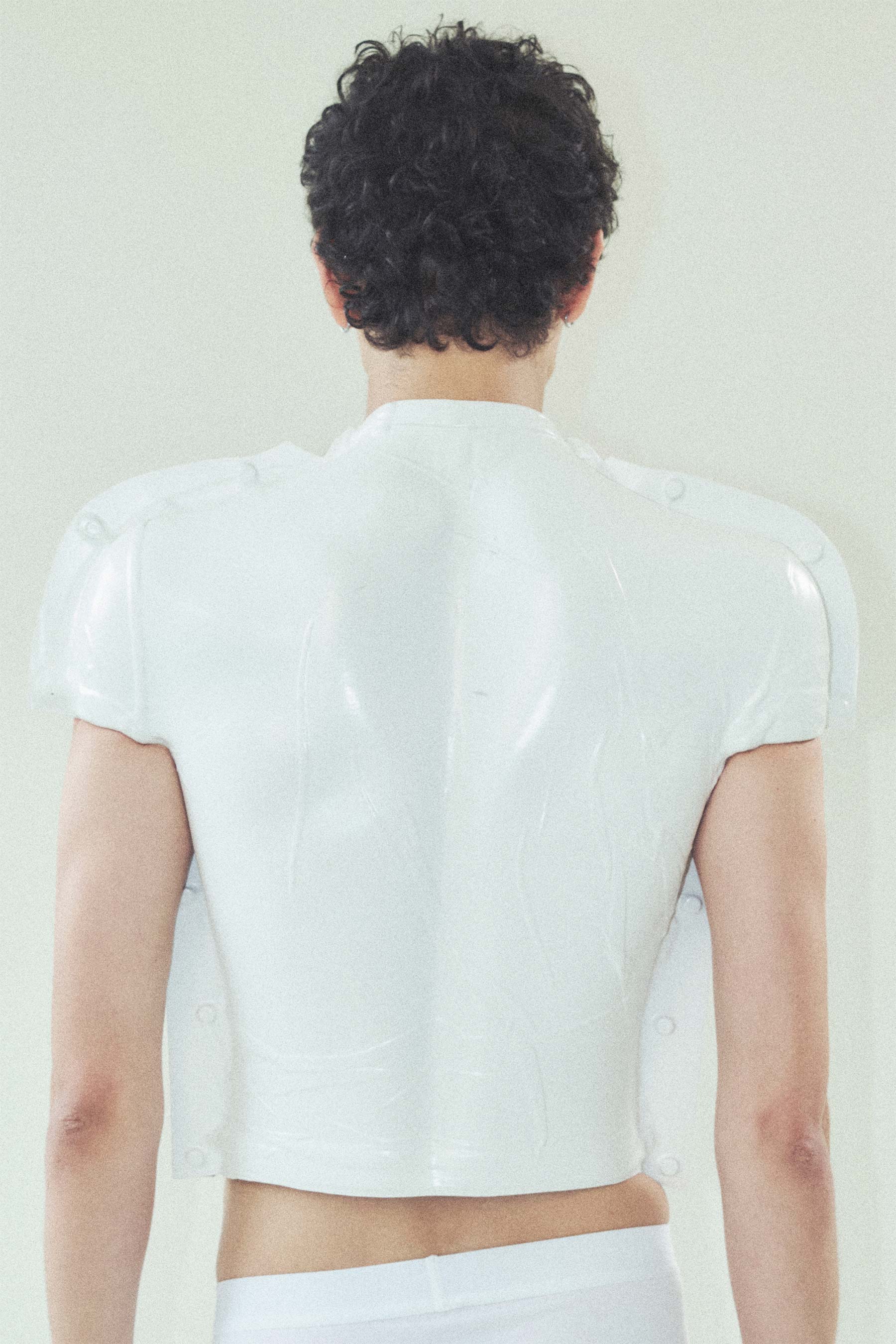White Molded Polystyrol T-shirt Armour