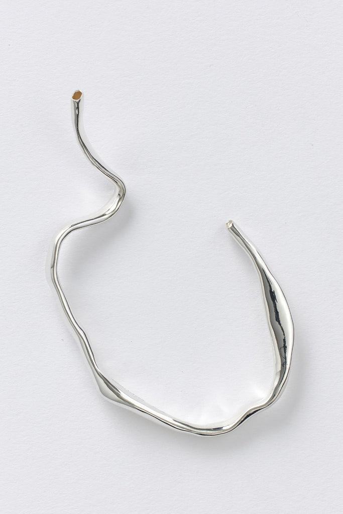 Silver Hammer-crafted Bangle