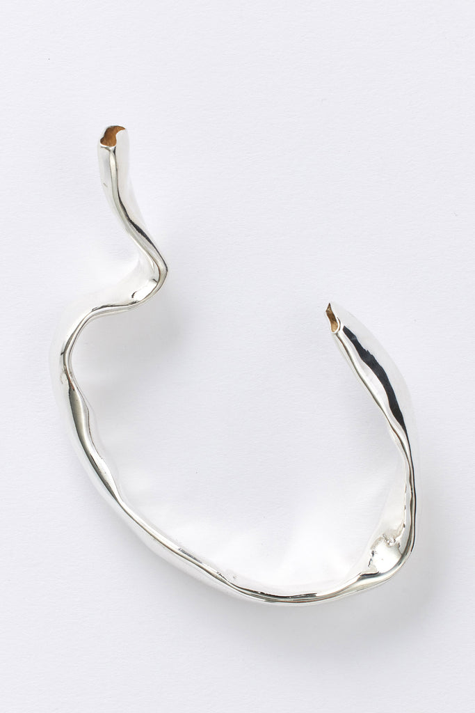 Silver Hammer-crafted Bangle
