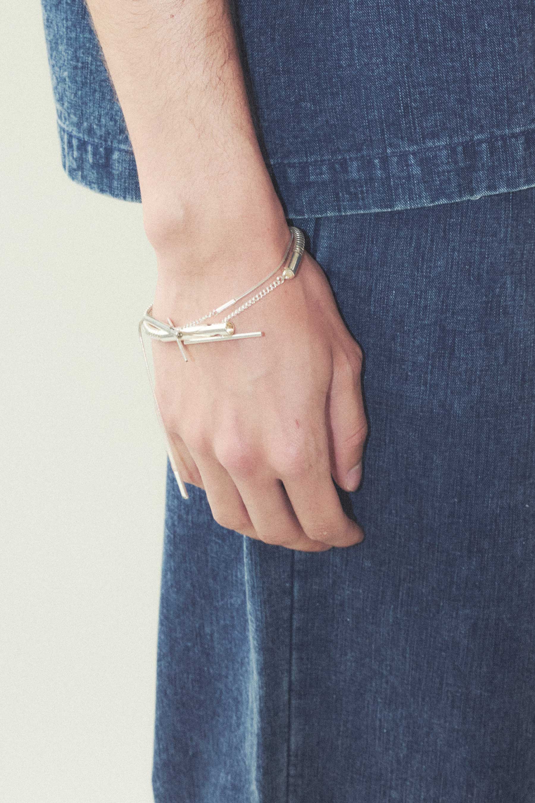 Silver Pendant Snake Bracelet