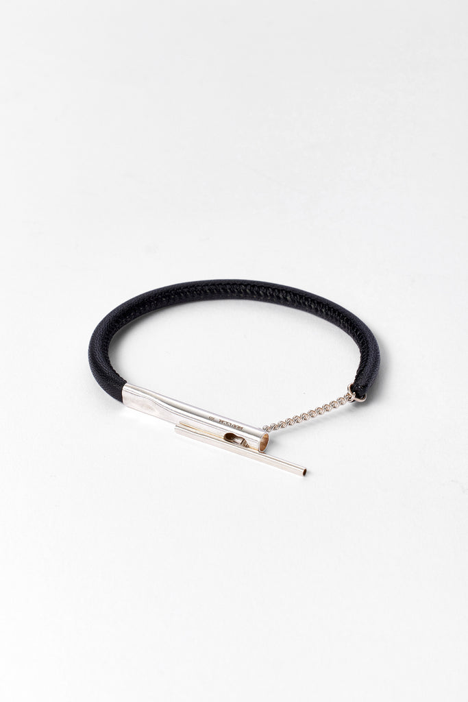 Black Leather Bracelet