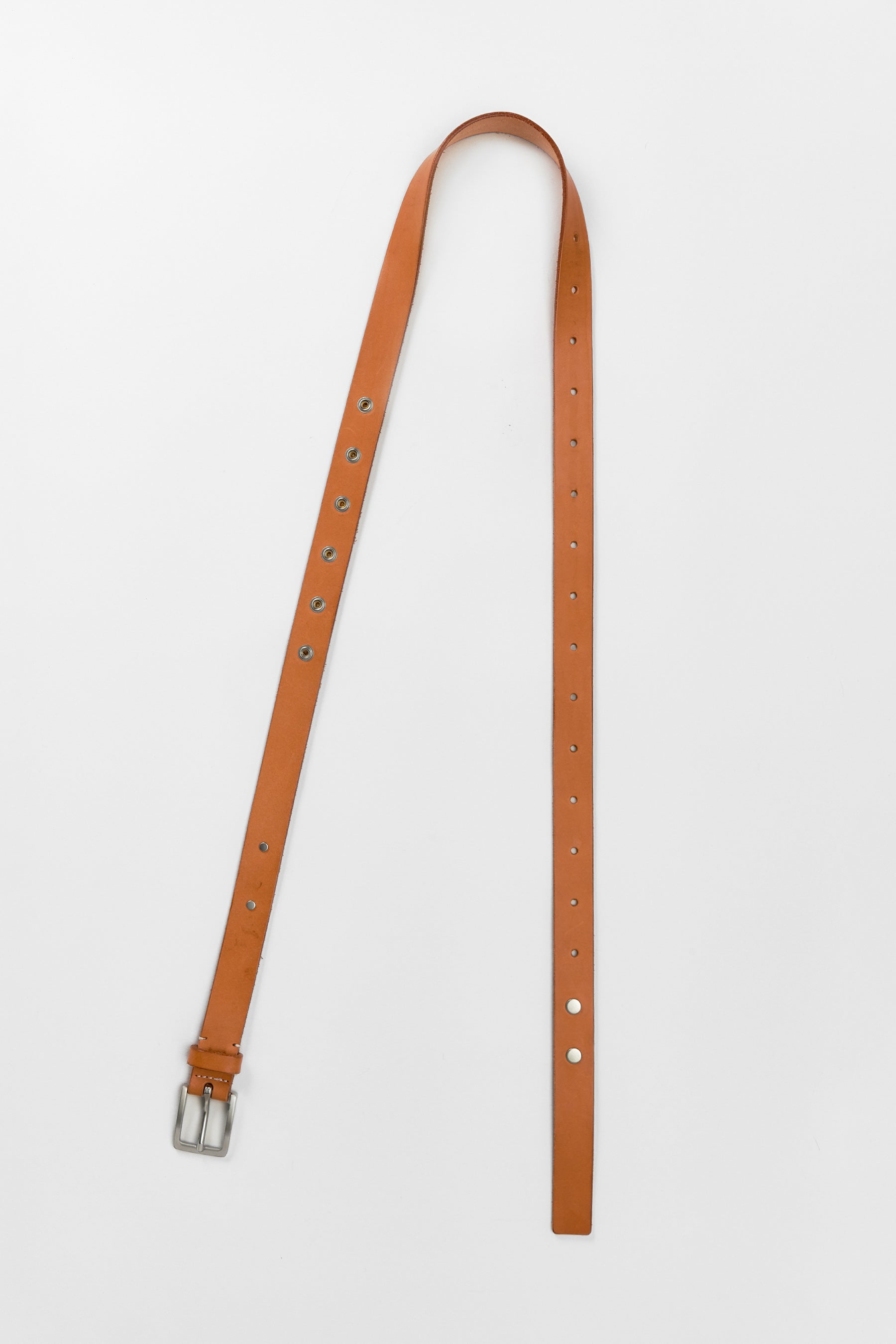 Beige Extended Calf Leather Belt