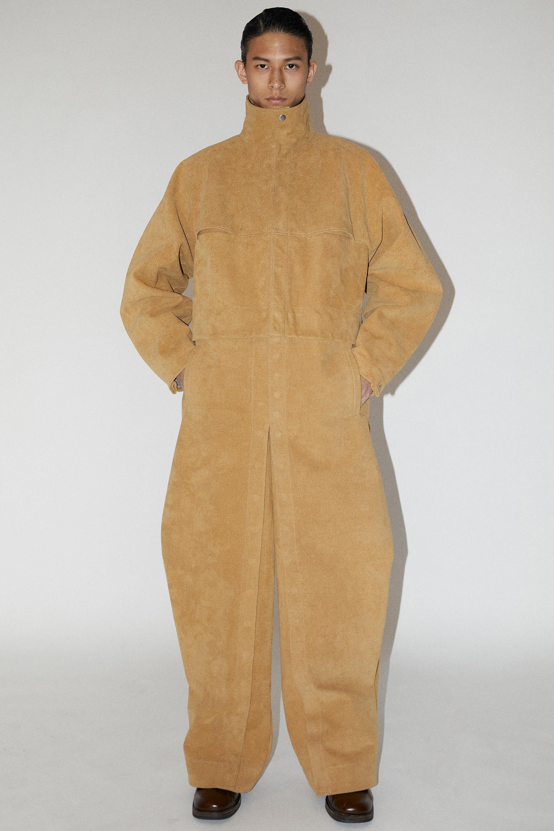 Beige INNOVERA™ Suede 4-in-1 Jumpsuit