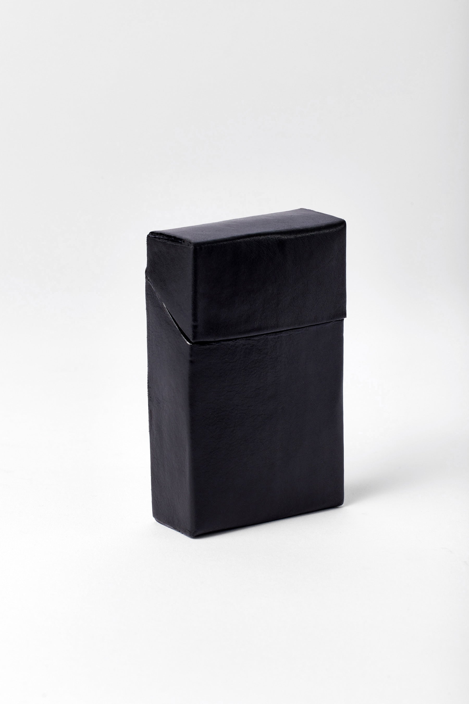 Black Calf Leather Cigarette Case