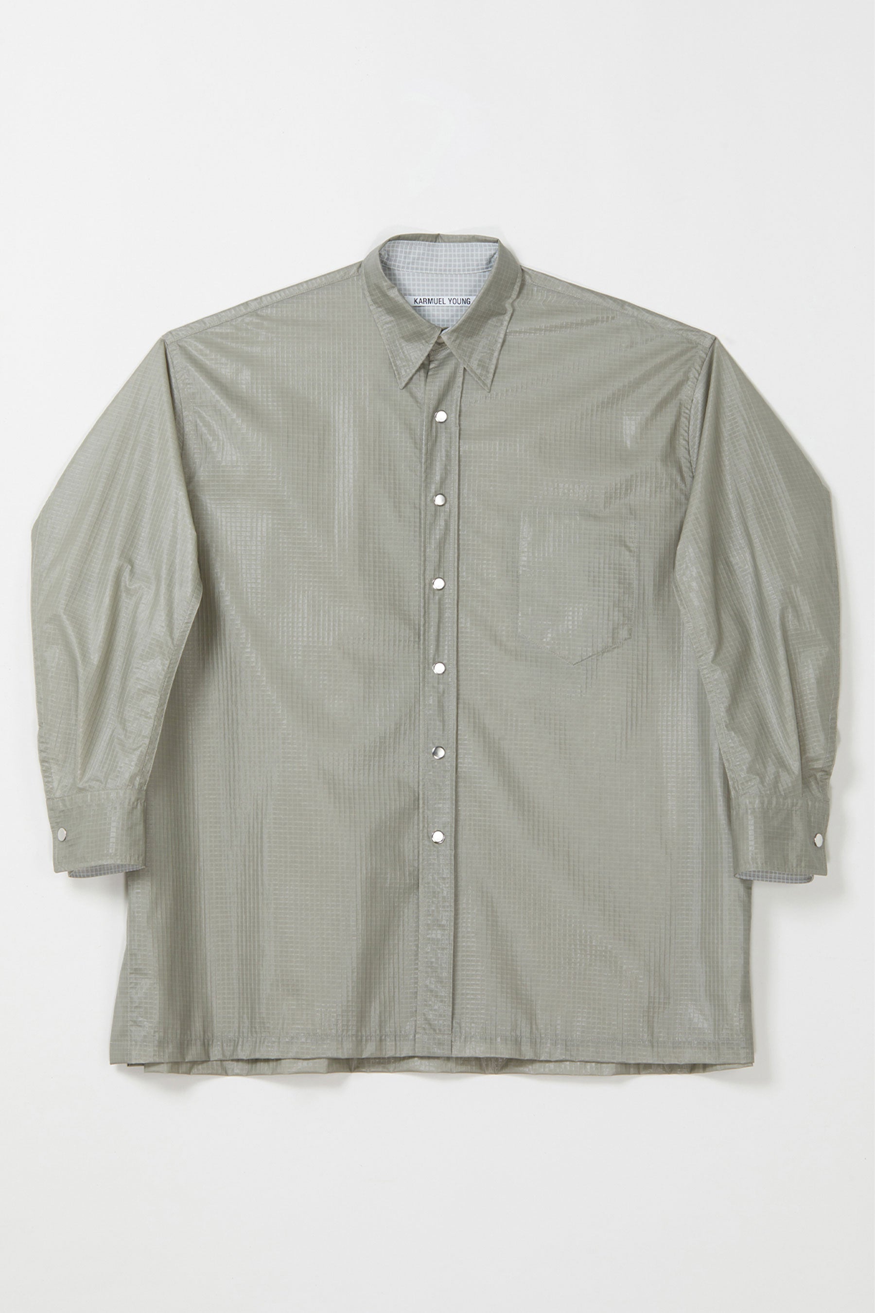 Grey Reversible Strong Arm Overshirt Coat