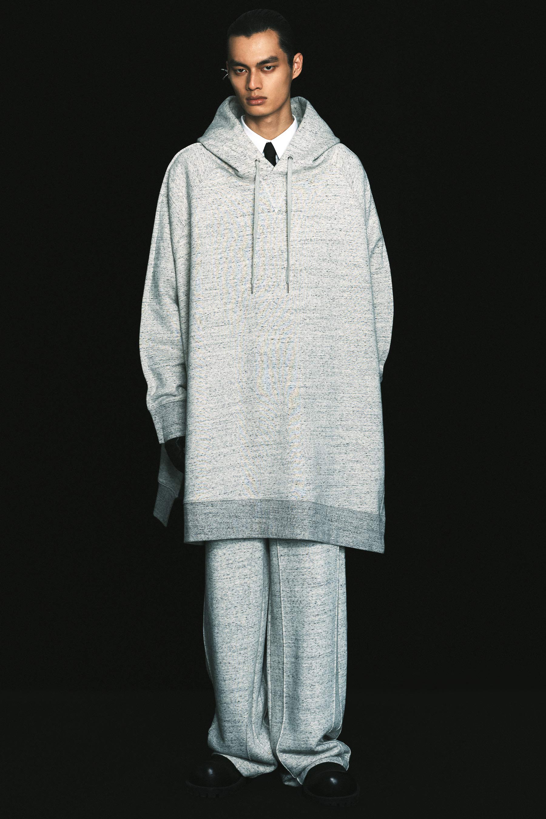 Light Grey Giant XY-plane Hoodie