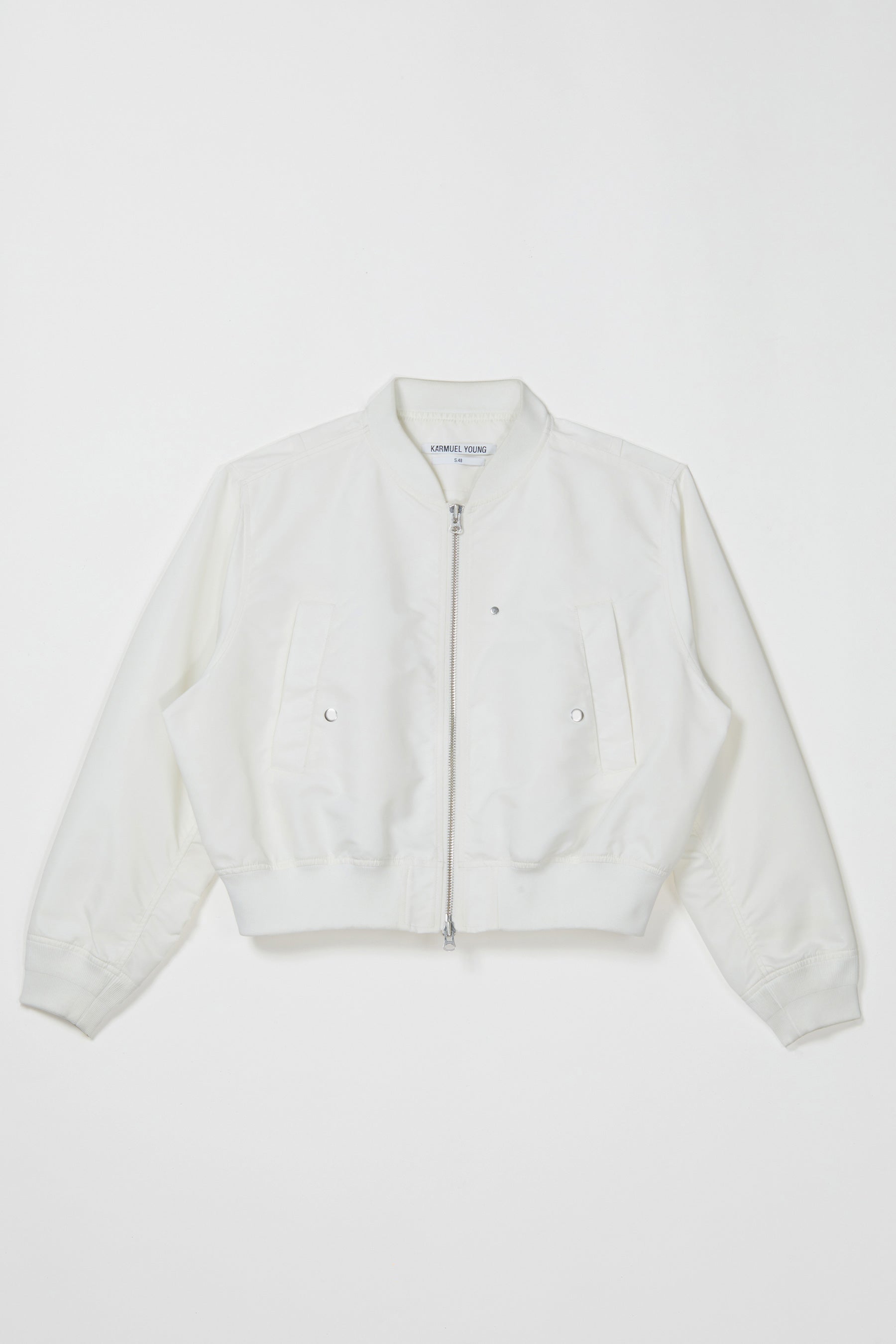 White Cropped Bulk Jacket