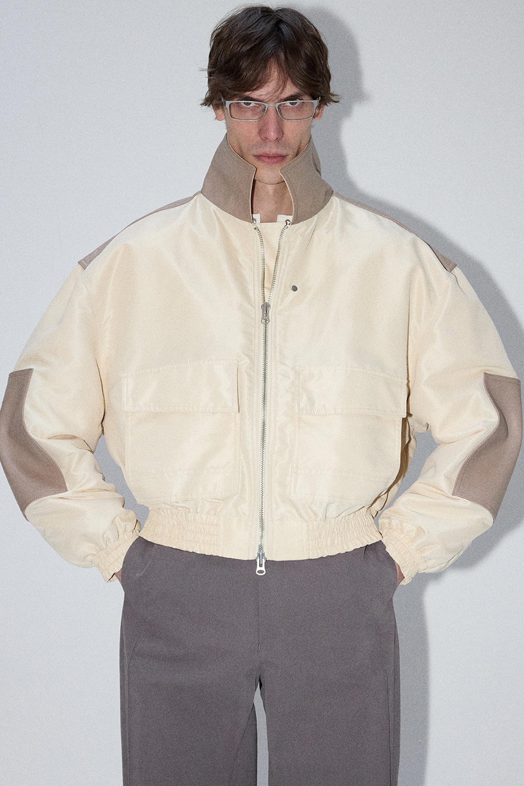 Beige Bulk Oversized Jacket
