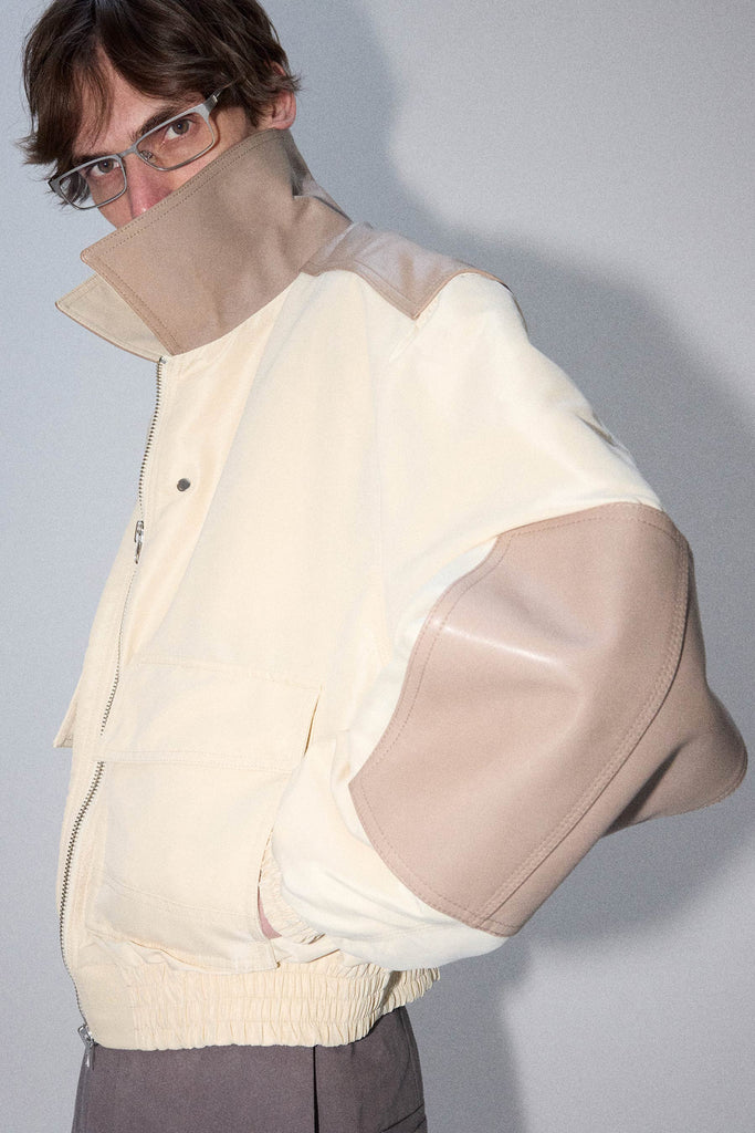 Beige Bulk Oversized Jacket
