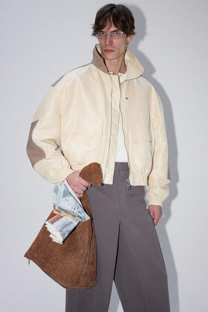 Beige Bulk Oversized Jacket