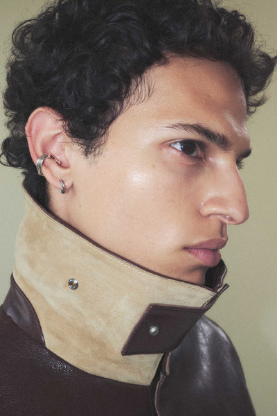 Brown 2-way Pocket Goat Leather Jacket – KARMUEL YOUNG
