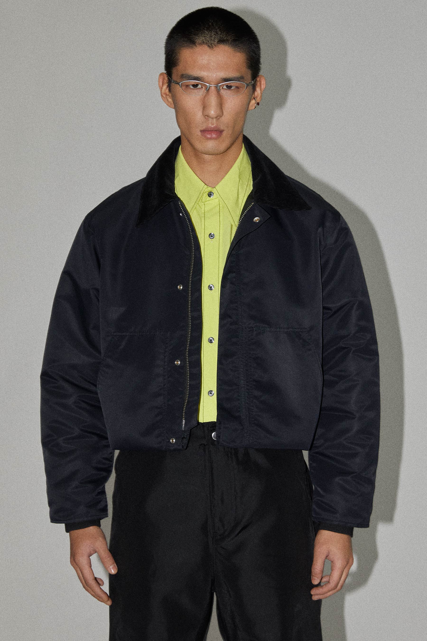 Black Square Padded Jacket
