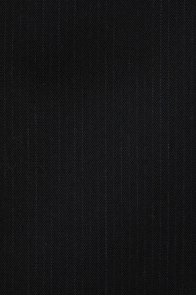 Black Curve Arm Stripe Wool Shirt
