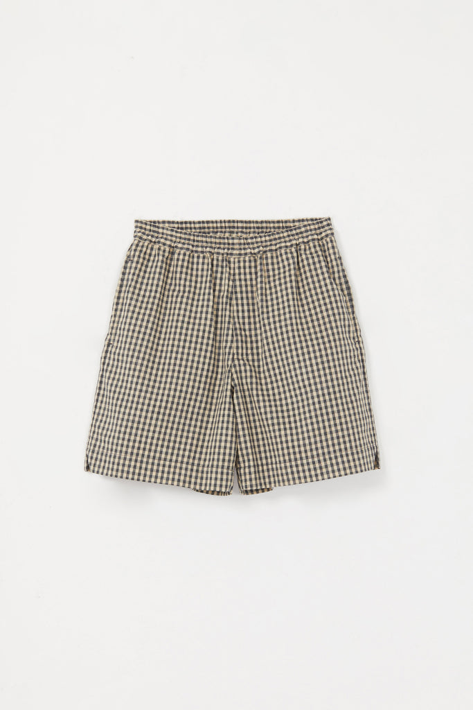 Yellow Check Square Shorts