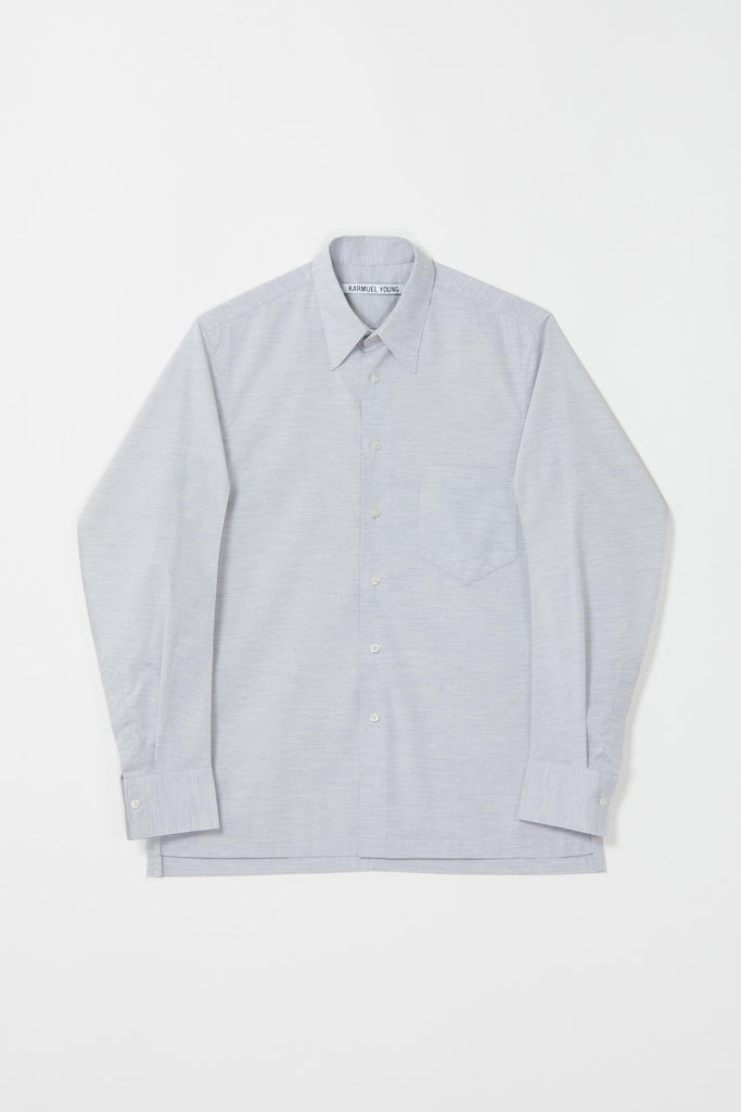 Light Grey Cotton Curved Arm Shirt