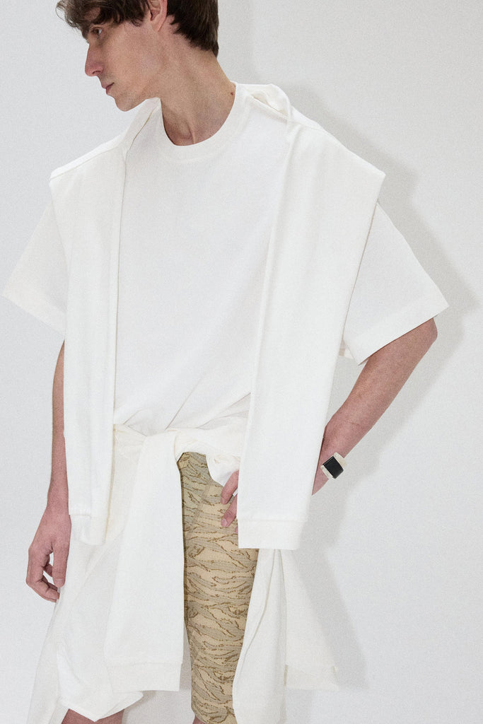 White Square XY-plane T-shirt On T-shirt