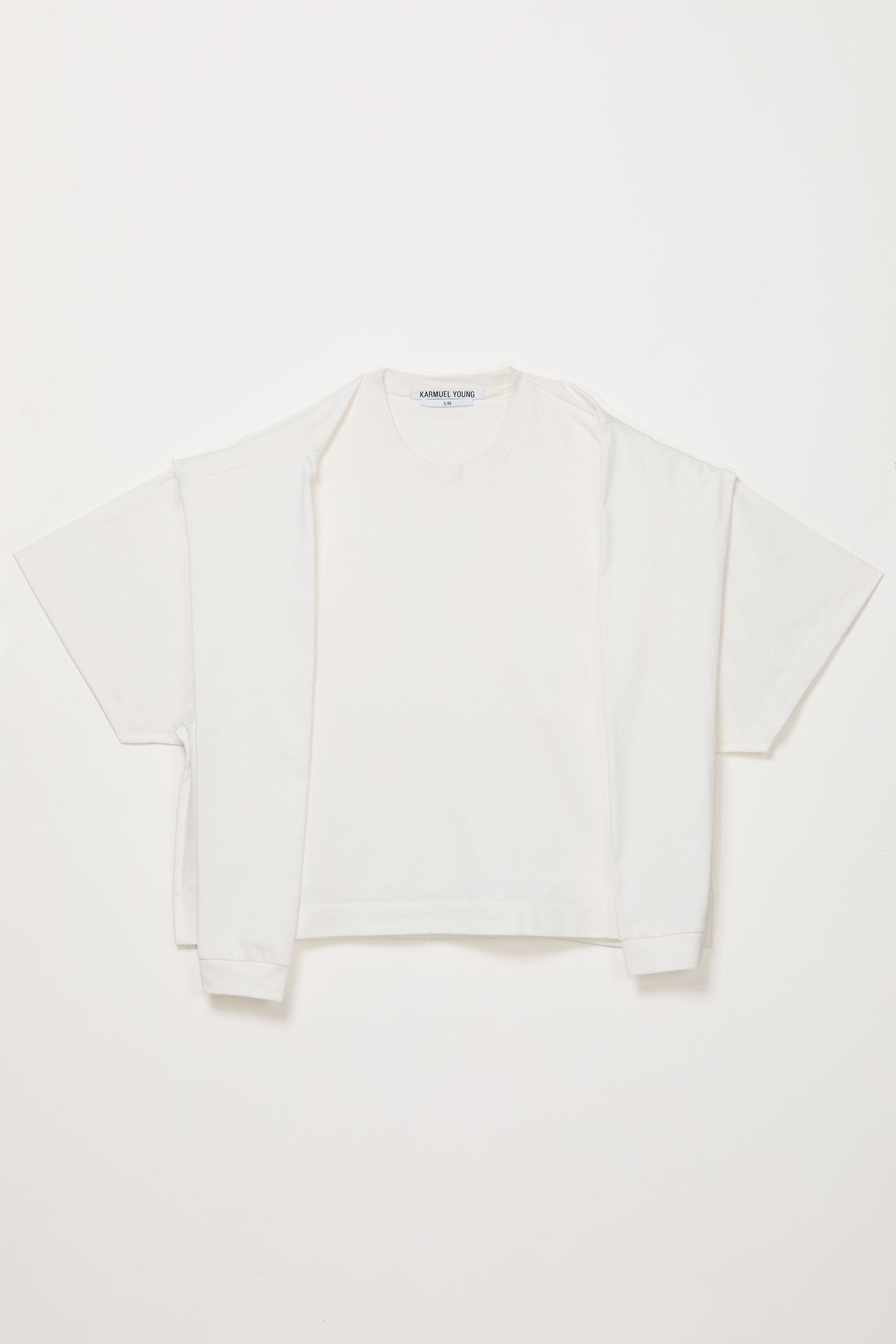 White Square XY-plane T-shirt On T-shirt