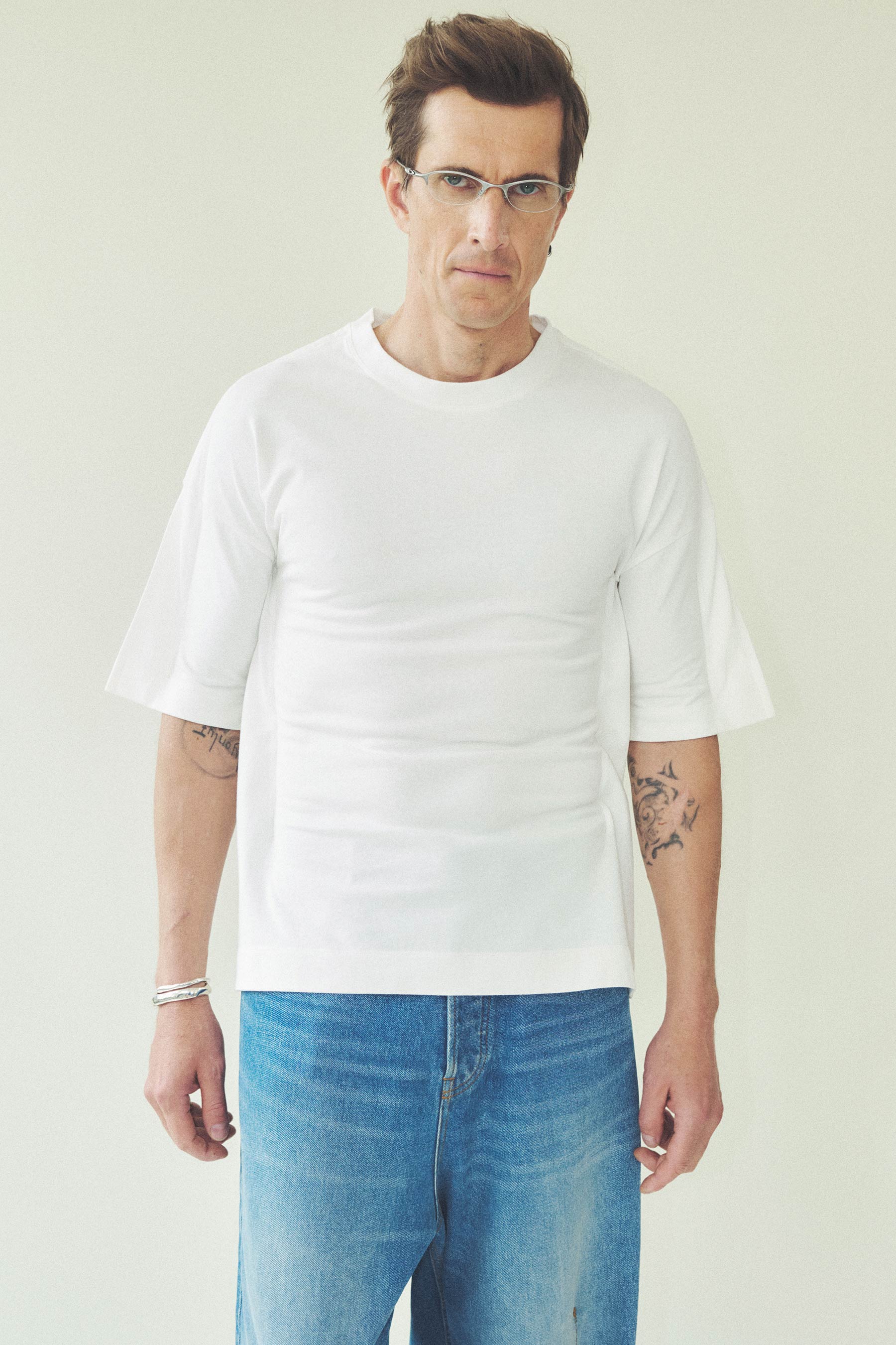 White Vacuum Bold XY-plane T-shirt