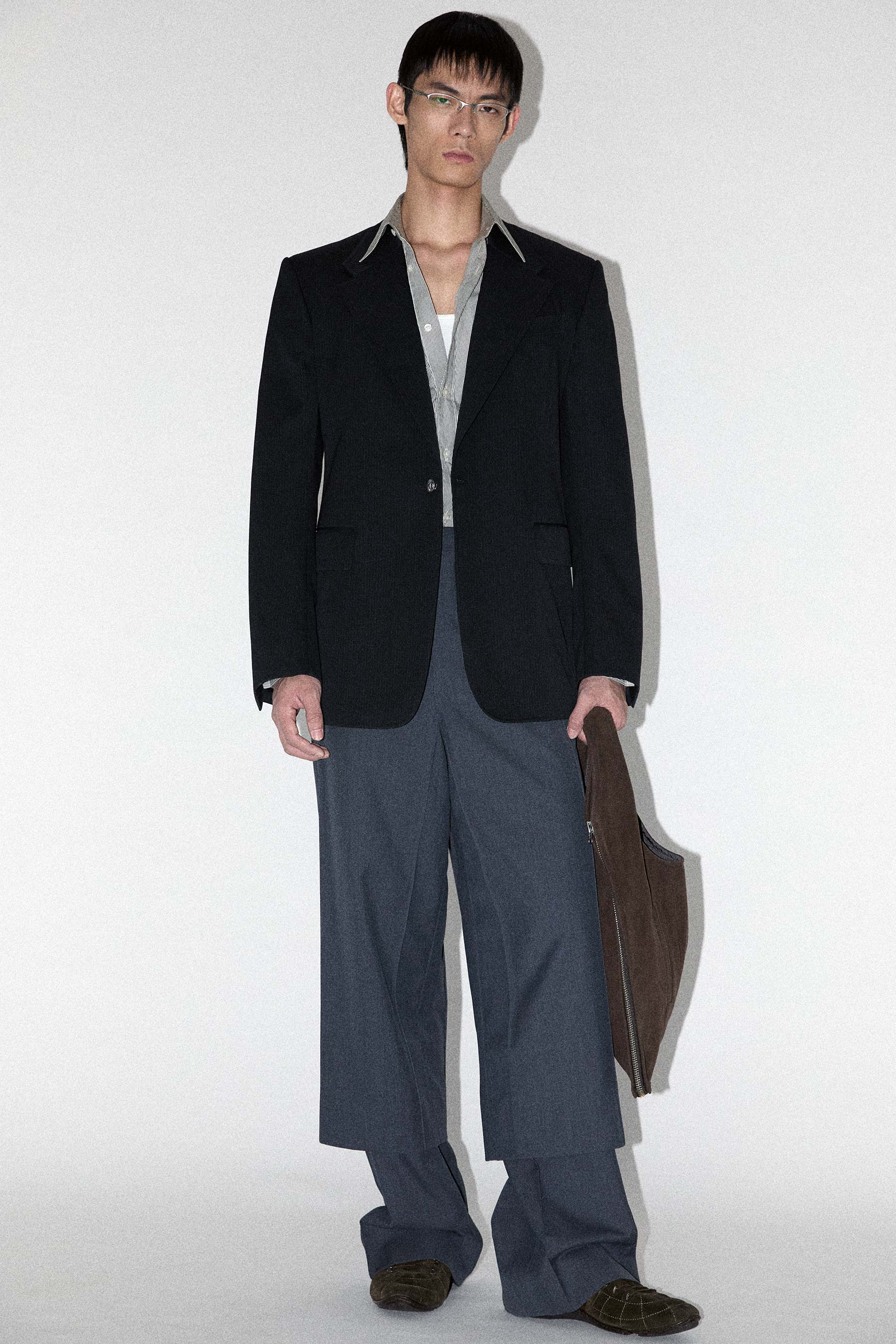 Dark Brown INNOVERA™ Biofabricated Suede Transform Bag Vest