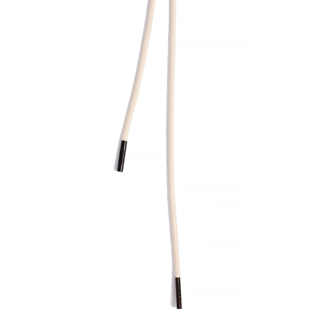 SL-690 <br/>Waxed Shoelaces in 690mm<br/>White Plain Tubular Cord