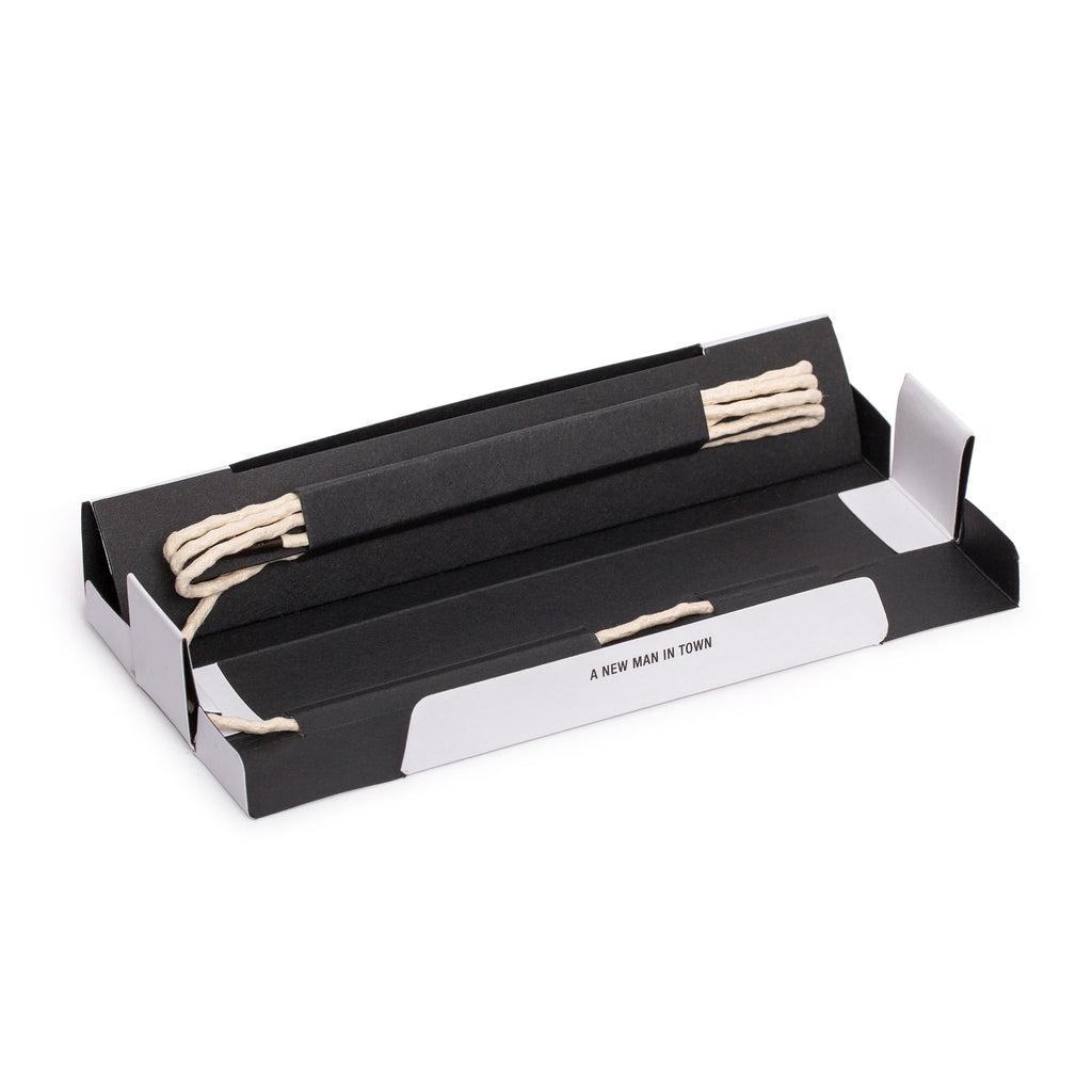 SL-690<br/>Waxed Shoelaces in 690mm<br/>White Textured Tubular Cord