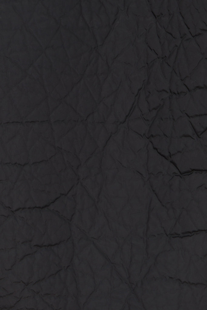 Black Nylon Polyester Padded Strong Arm XY-plane Shirt Coat (Full Lining)