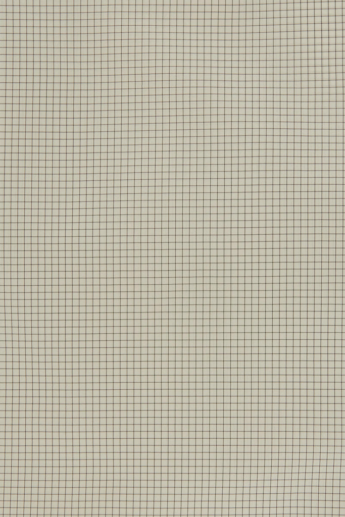 Grey Grid Check Polyamide Strong Arm XY-plane Shirt Coat