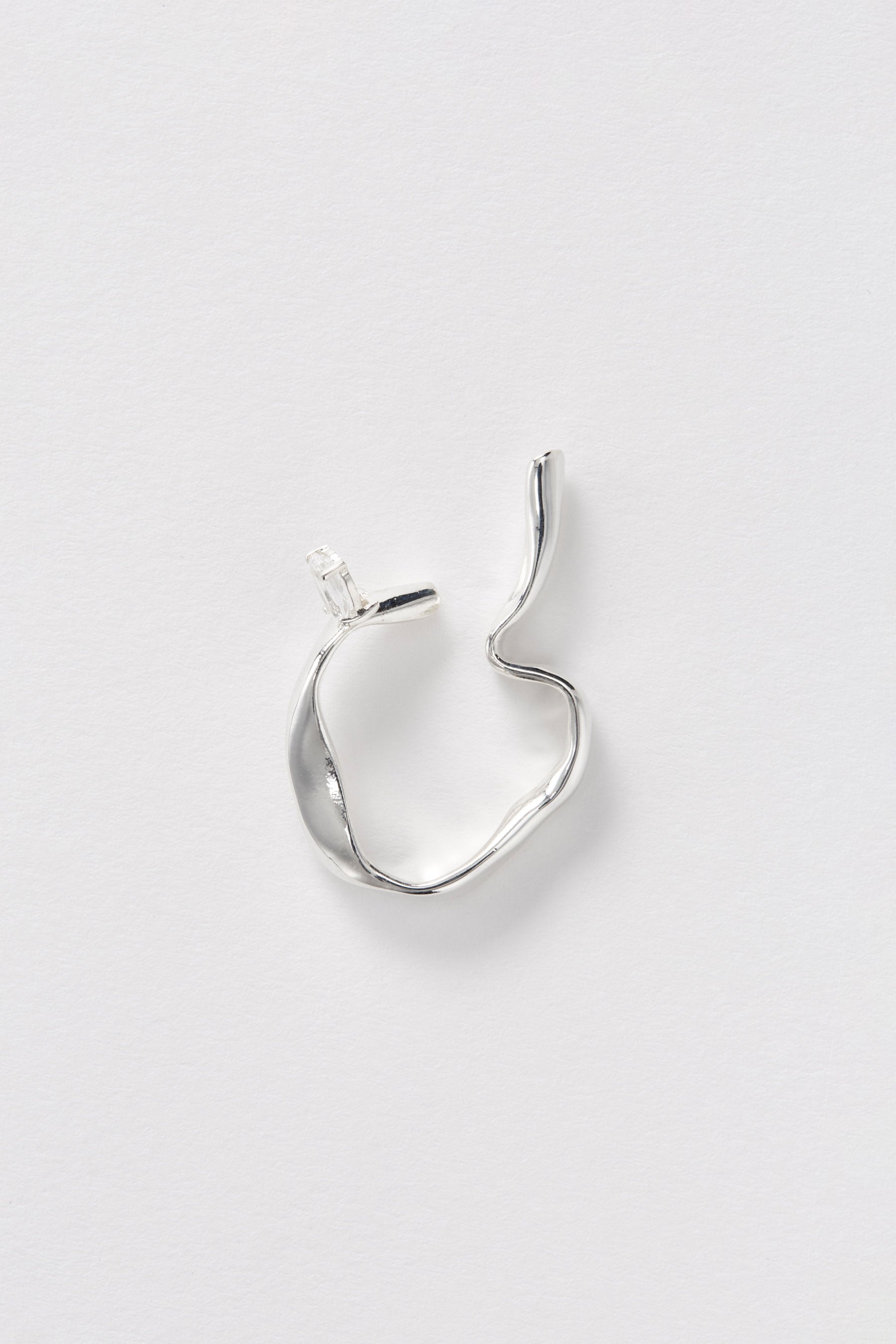 Silver Topaz Ear Cuff