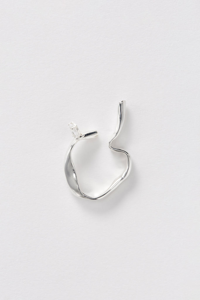 Silver Topaz Ear Cuff