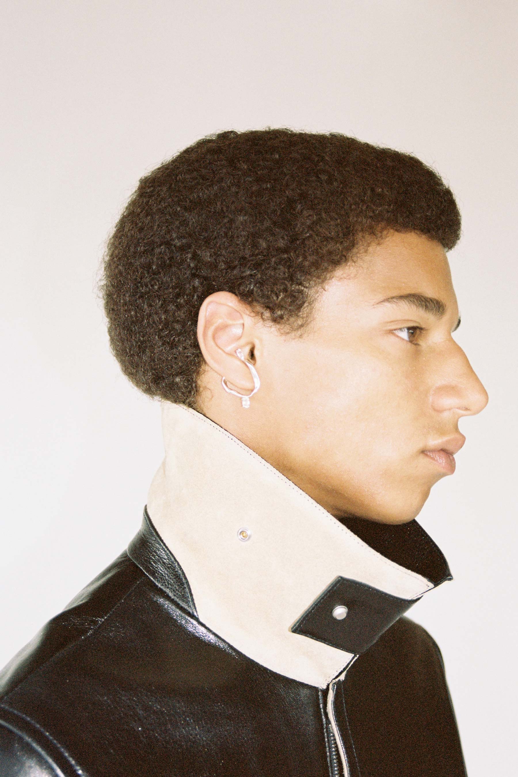 Black 2-way Pocket Goat Leather Jacket