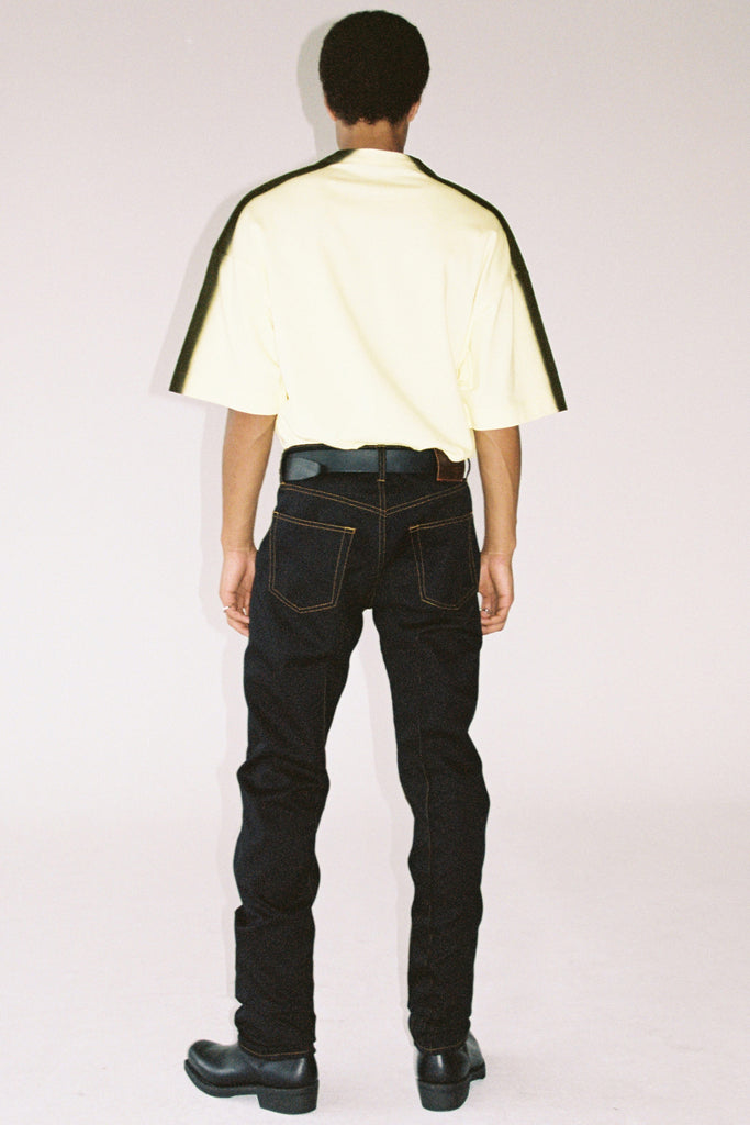 Black Woollen Cuboid 5-Pocket Jeans