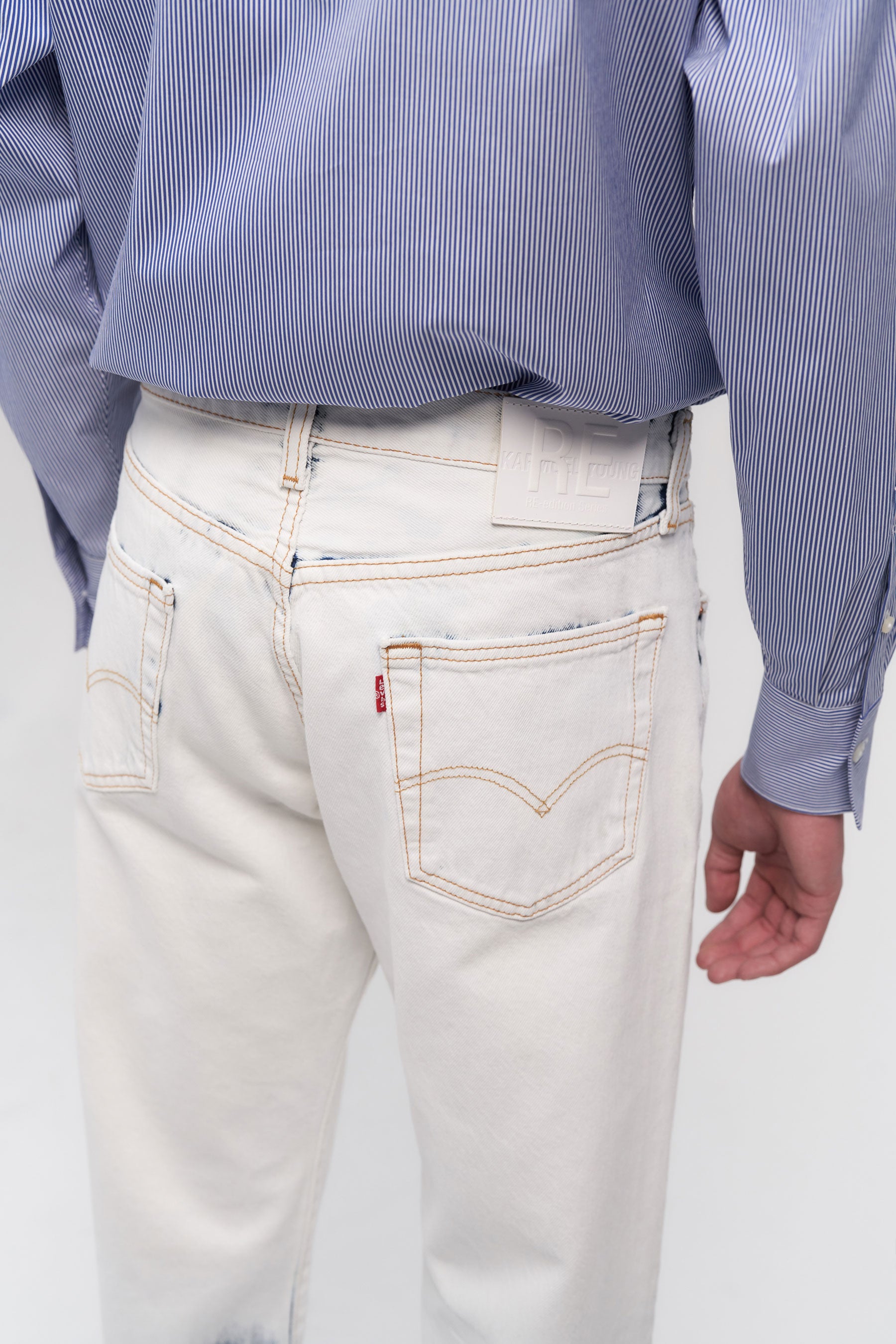 RE-edited Bleached Levi's 501 jeans