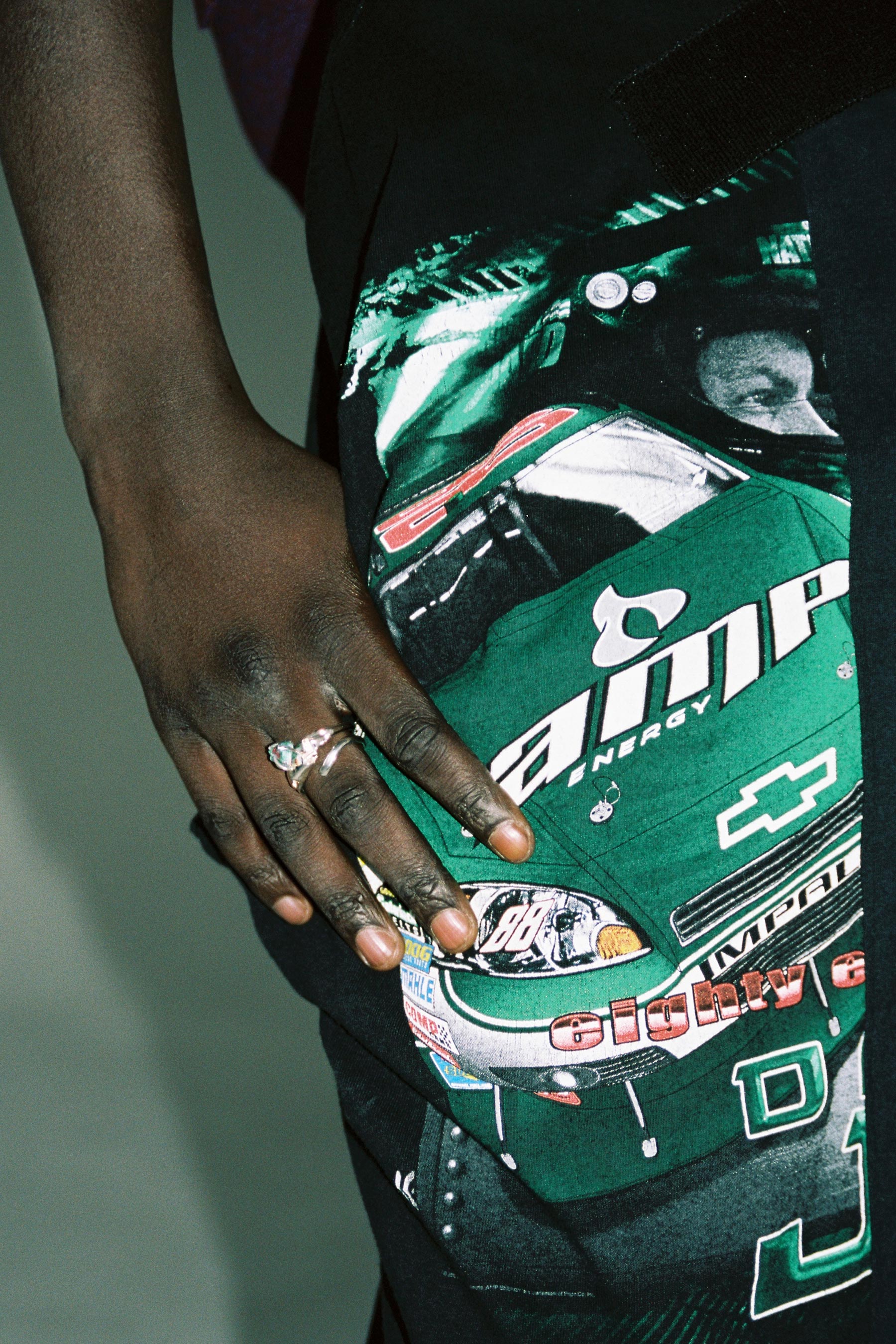 RE-edited Racing Printed Full Hide Collage Skirts