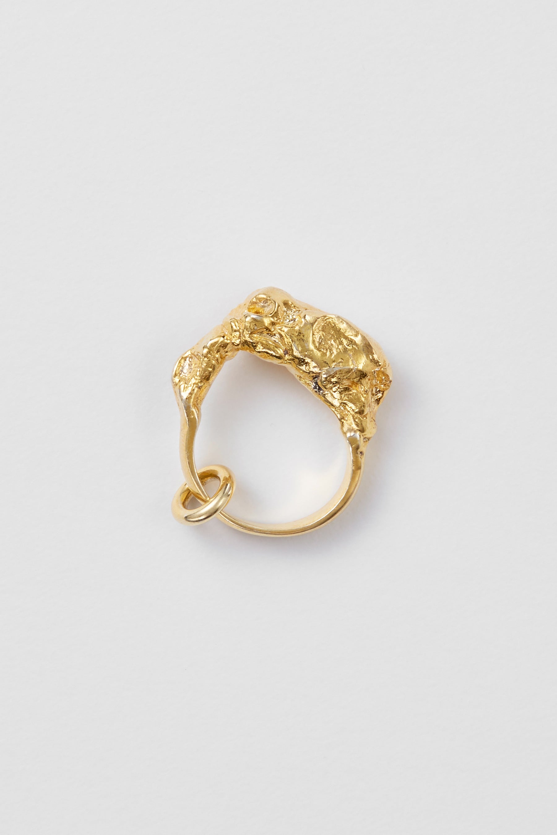 Meteorite Gold Ring