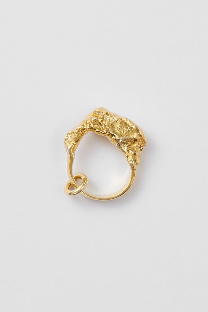 Meteorite Gold Ring