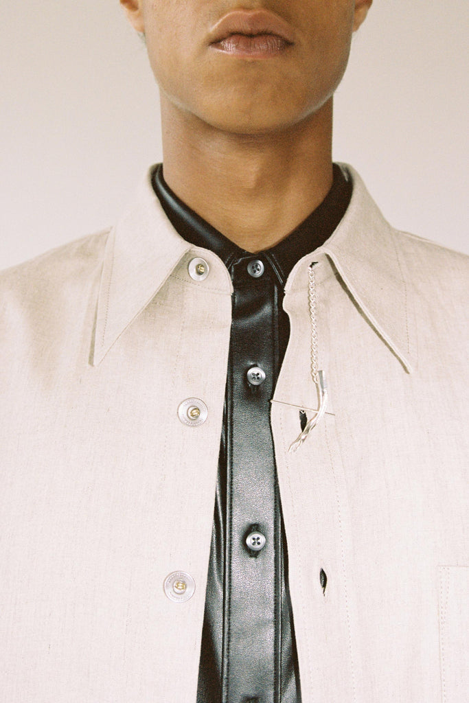 Silver Tag Shirt Bracelet