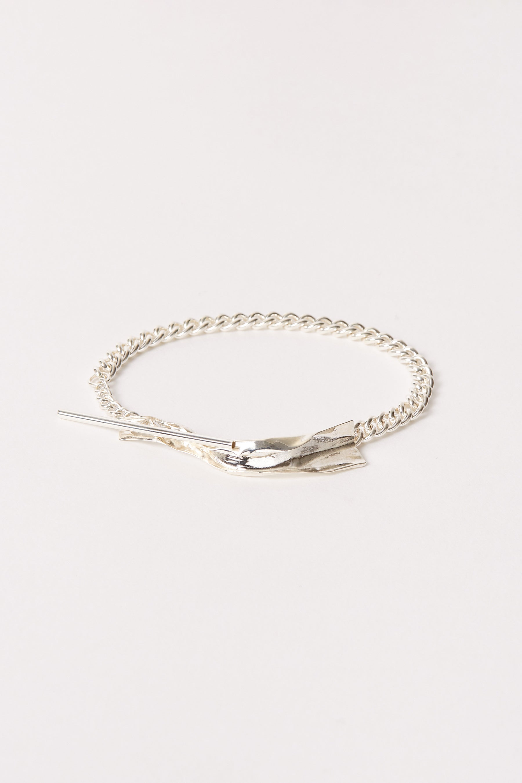 Silver Tag Shirt Bracelet