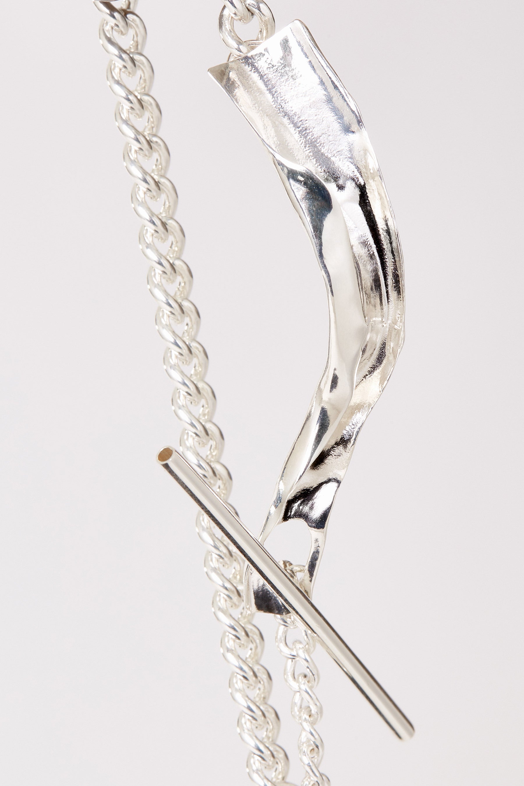 Silver Tag Shirt Bracelet