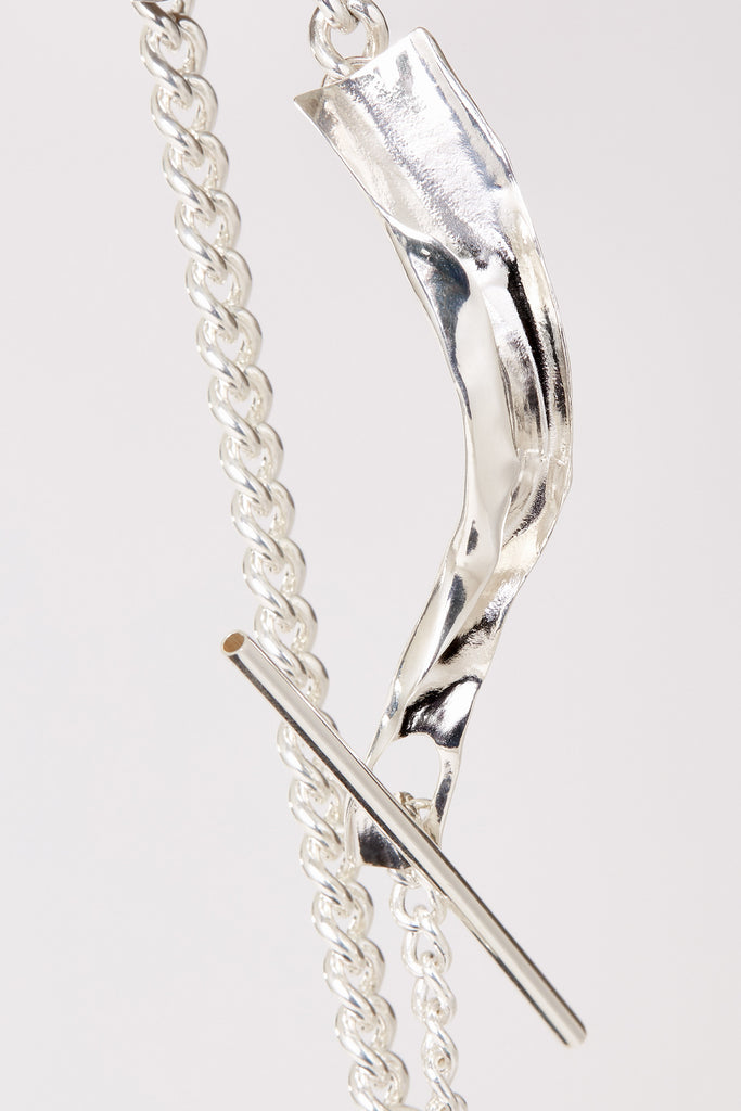 Silver Tag Shirt Bracelet