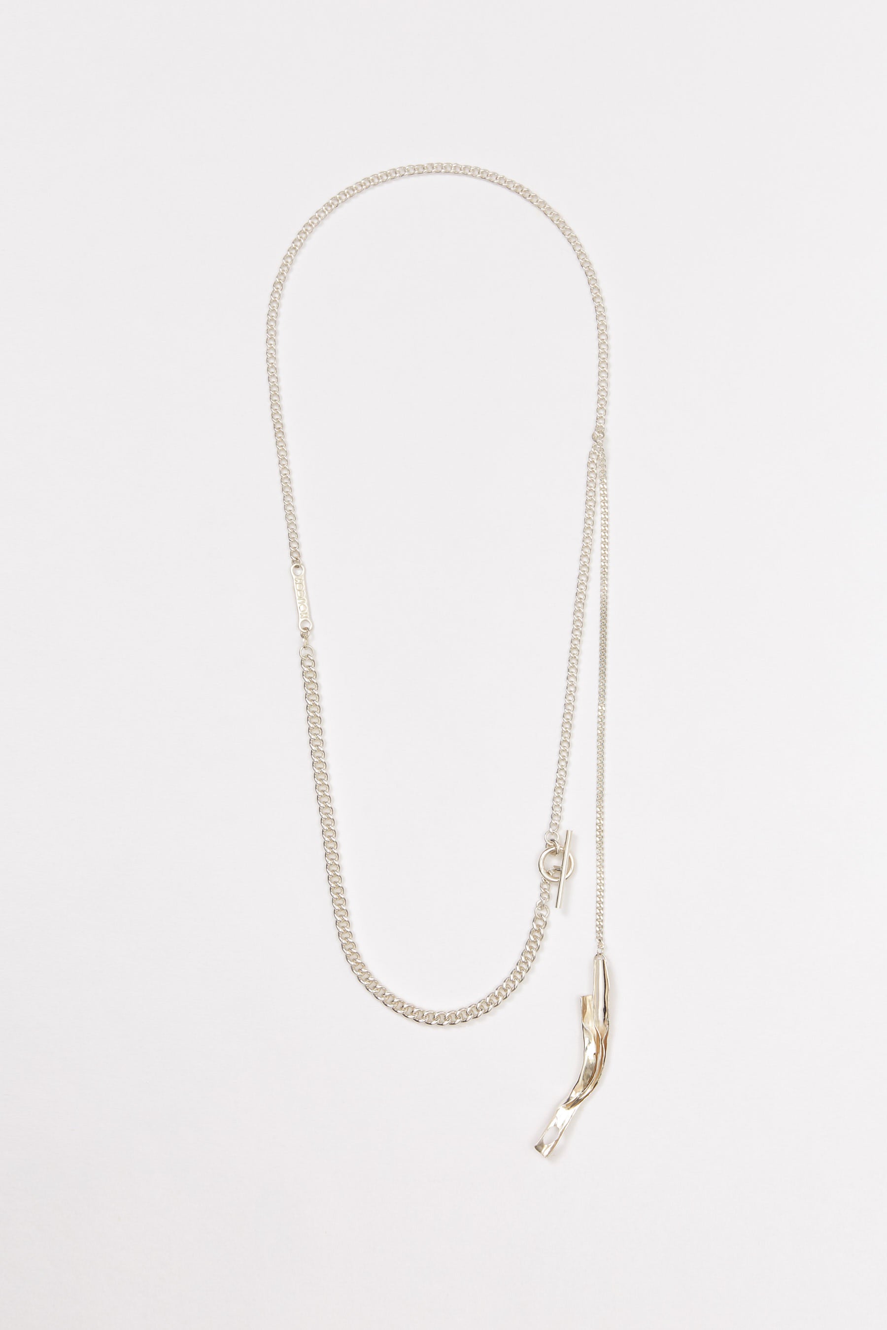 Tag Pendant Silver Shirt Chain