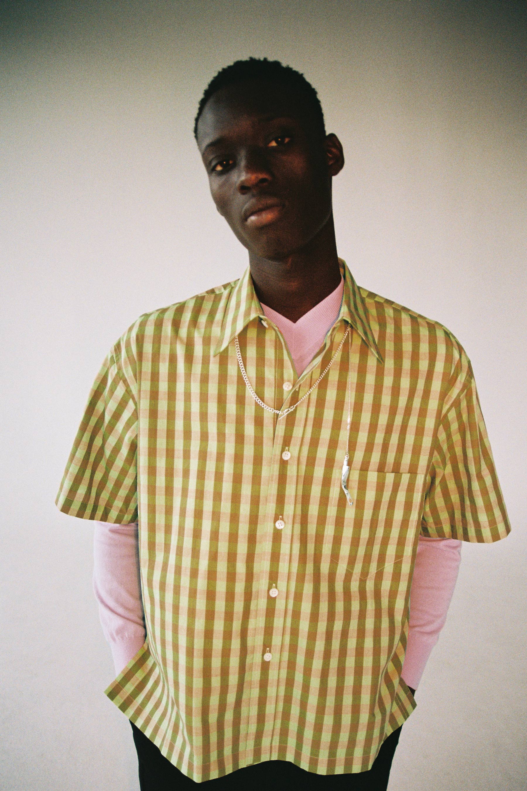 Tag Pendant Silver Shirt Chain