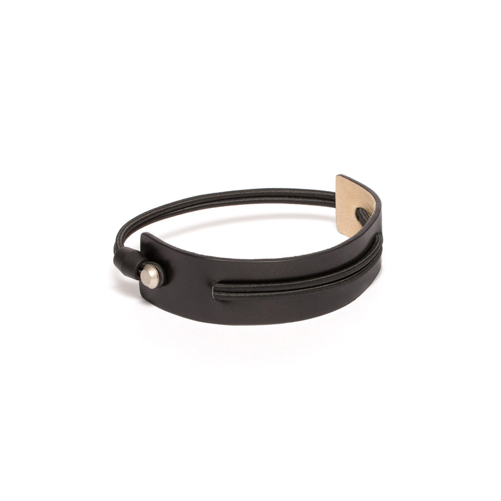 SC-25<br>Shoe Cuff in 25mm width<br>Black Calf Leather