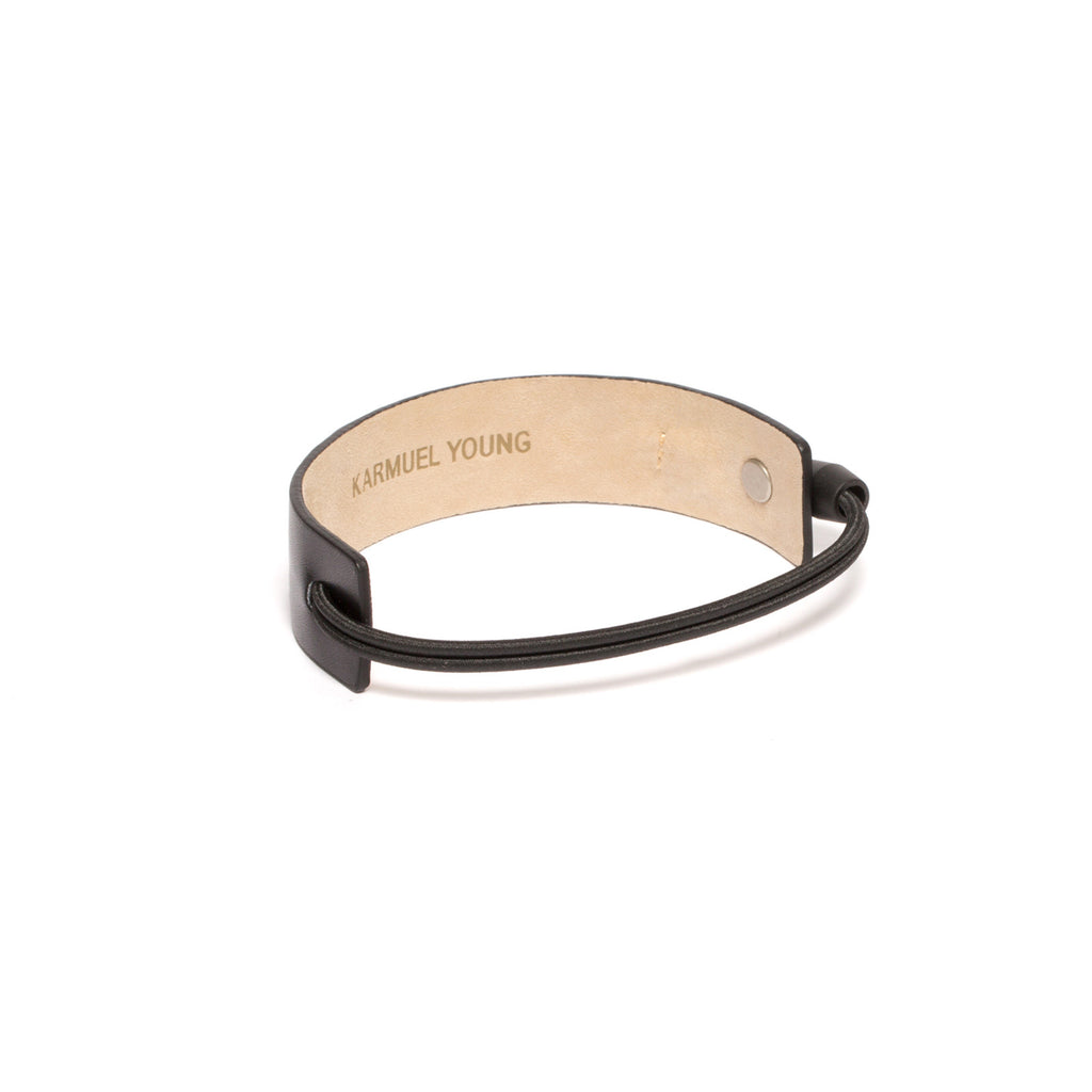 SC-25<br>Shoe Cuff in 25mm width<br>Black Calf Leather