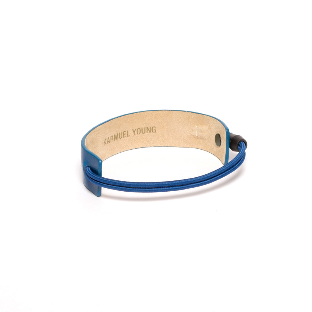 SC-25 <br>Shoe Cuff in 25mm width<br>Blue Calf Leather