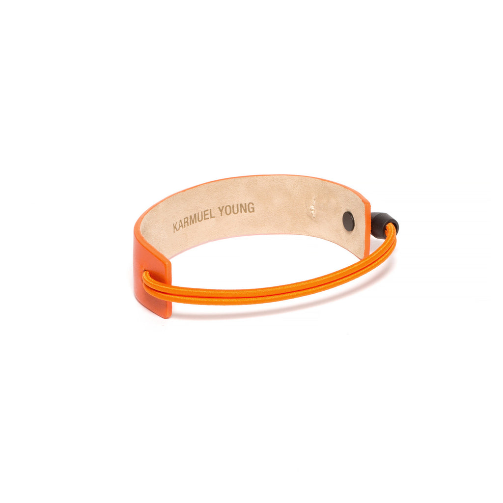 SC-25 <br>Shoe Cuff in 25mm width<br>Orange Calf Leather