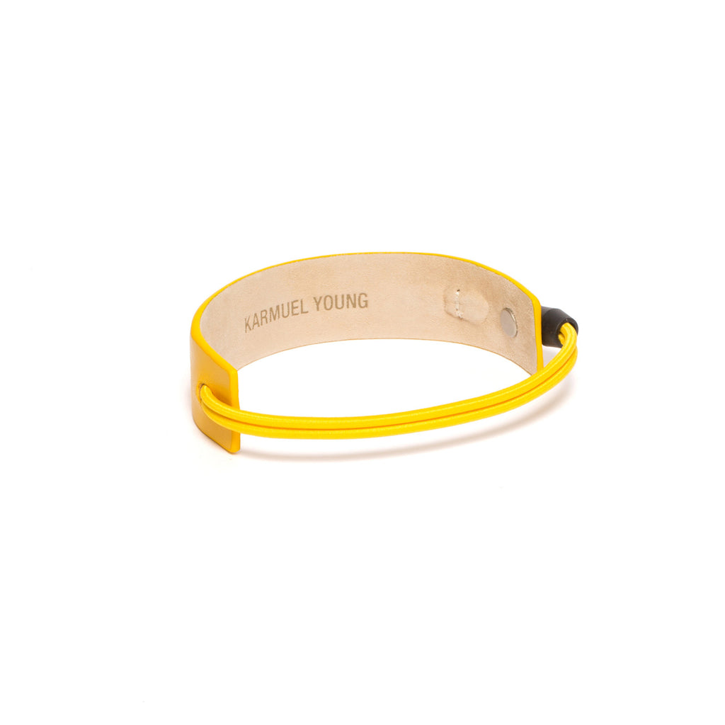 SC-25 <br>Shoe Cuff in 25mm width<br>Yellow Calf Leather