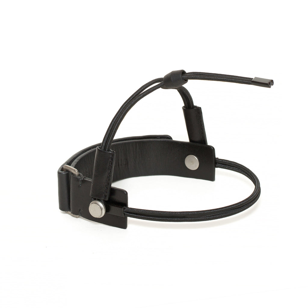 SC-25Y<br>Shoe Cuff in 25mm width with Ankle Strap<br>Black Calf Leather