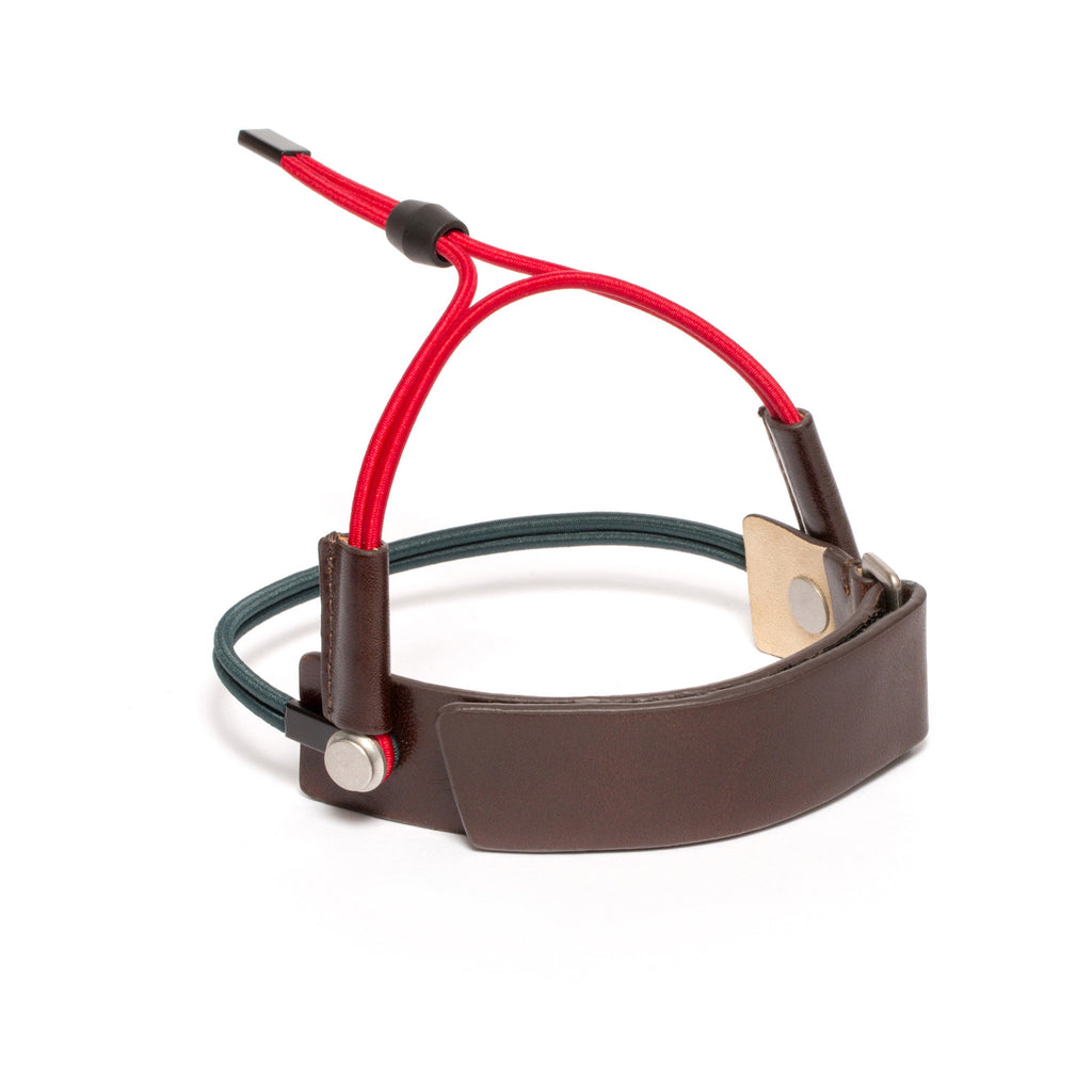 SC-25Y <br> Shoe Cuff in 25mm width with Ankle Strap <br> Brown Calf Leather