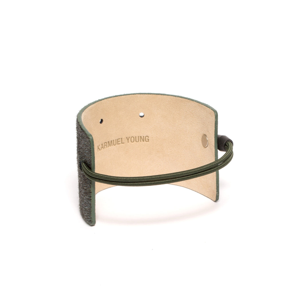 SC-65<br>Shoe Cuff in 65mm width<br>Green Calf Skin