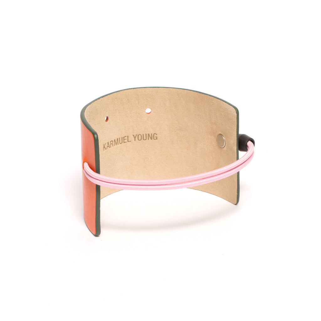 SC-65 <br> Shoe Cuff in 65mm width<br> Orange Calf Leather